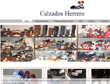 Tablet Screenshot of calzadosherrero.com